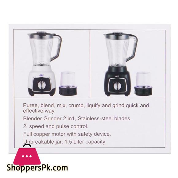 Anex Deluxe Blender & Grinder White, AG-6134UB