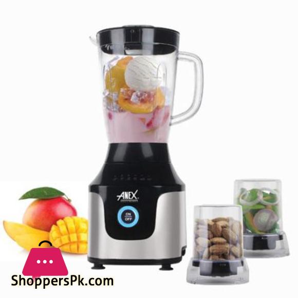 Anex Deluxe Blender Wet & Dry Grinder 3 in 1 AG-6046