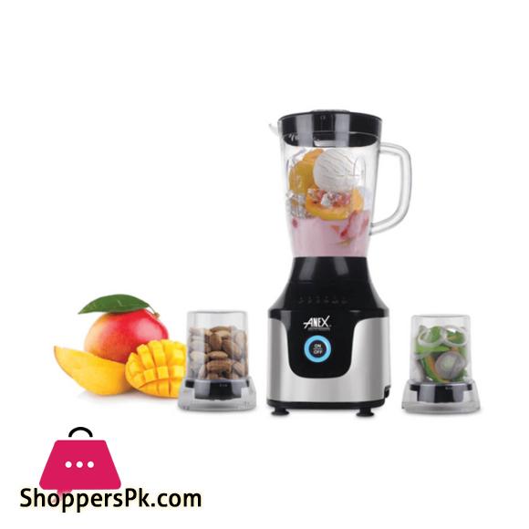 Anex Deluxe Blender Wet & Dry Grinder 3 in 1 AG-6046