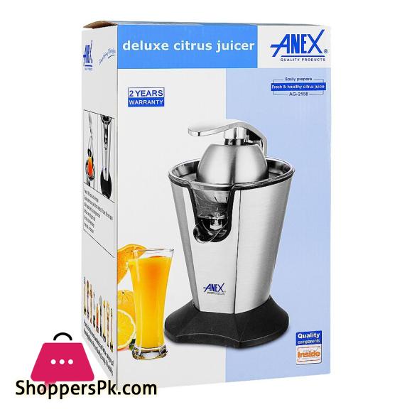 Anex Deluxe Citrus Juicer 160W 500ml Capacity AG-2158