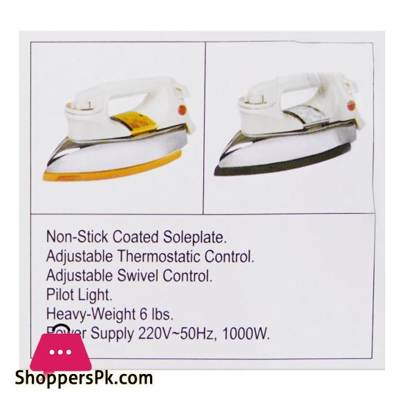 Anex Deluxe Dry Iron 1000W AG-1076B