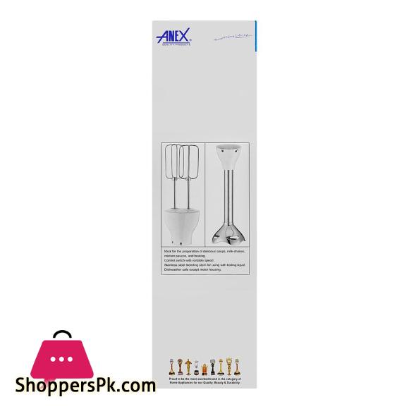 Anex Deluxe Hand Blender 800W Black AG-129
