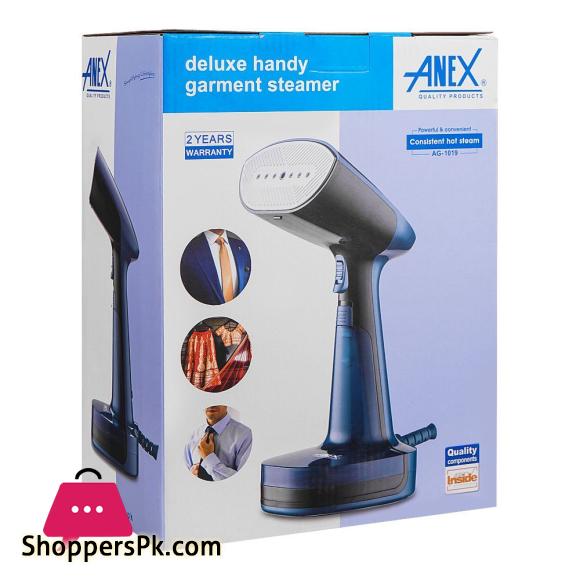 Anex Deluxe Handy Garment Steamer 1900W Detachable Tank Grey & Black AG-1019