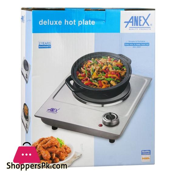 Anex Deluxe Hot Plate, Electric Cooker 1500W AG-3061