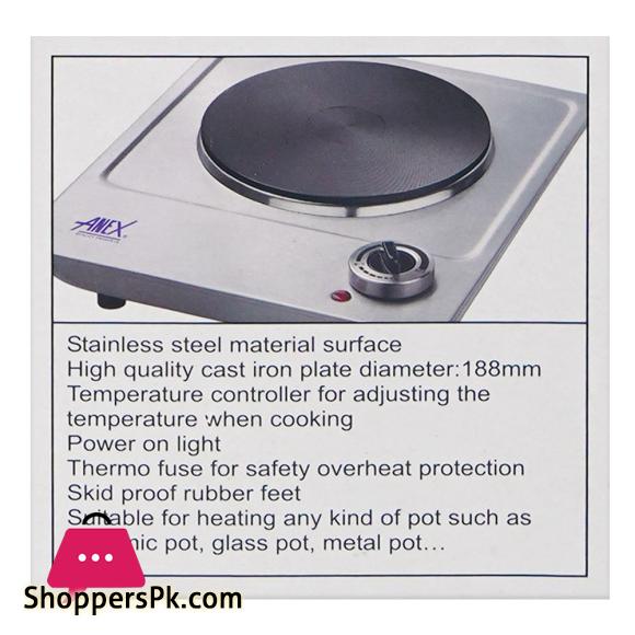 Anex Deluxe Hot Plate, Electric Cooker 1500W AG-3061