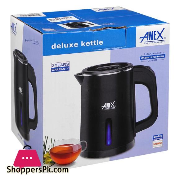 Anex Deluxe Kettle 1000W 800ml Capacity AG-4060