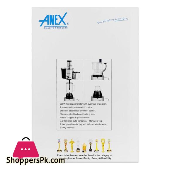 Anex Deluxe Kitchen Robot 900W AG-3152