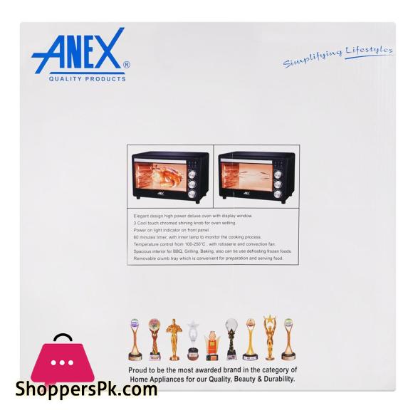 Anex Deluxe Oven Toaster, 1600W AG-3075