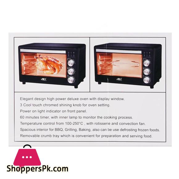 Anex Deluxe Oven Toaster, 1600W AG-3075