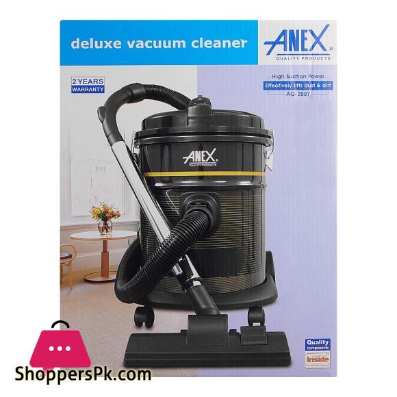 Anex Deluxe Vacuum Cleaner 1500W Black & Silver AG -2097