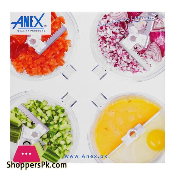 Anex Quick Hand Mixer With 10 Functions Manual Food Cutter AG-10