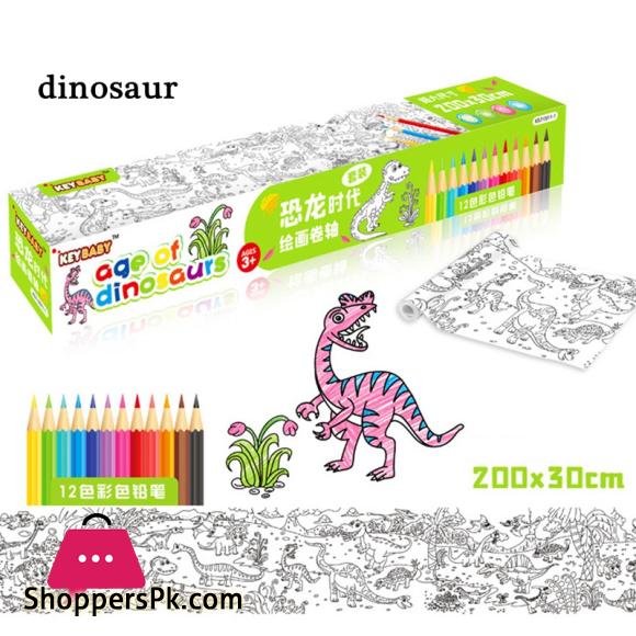 Children Drawing Roll DIY Painting Graffiti Scroll Coloring Roll Educational Toys For Kids Baby Gift