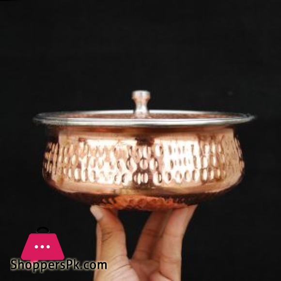Copper Serving Handi Hammered Design Set of 3