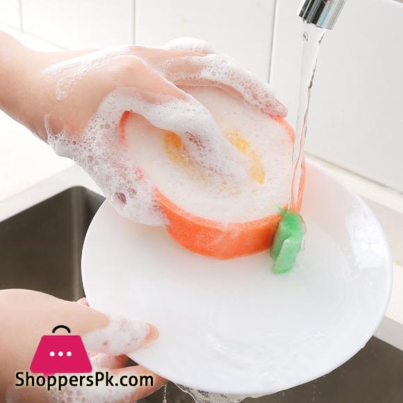 Creative Sponge Kitchen Accessories Fruit Shape Washing Dishes Sponge Cleaning Dish Remove Stains
