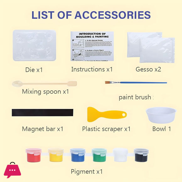 DIY 3D Mould & Paint Activity Kit for Kids – Fun Character Craft Set