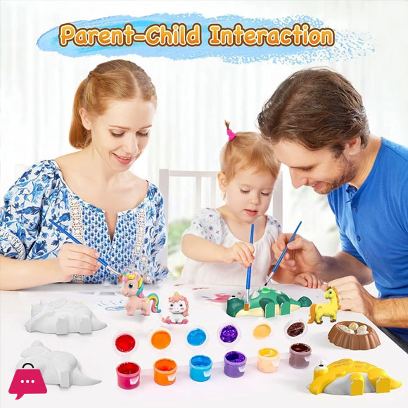 DIY 3D Mould & Paint Activity Kit for Kids – Fun Character Craft Set