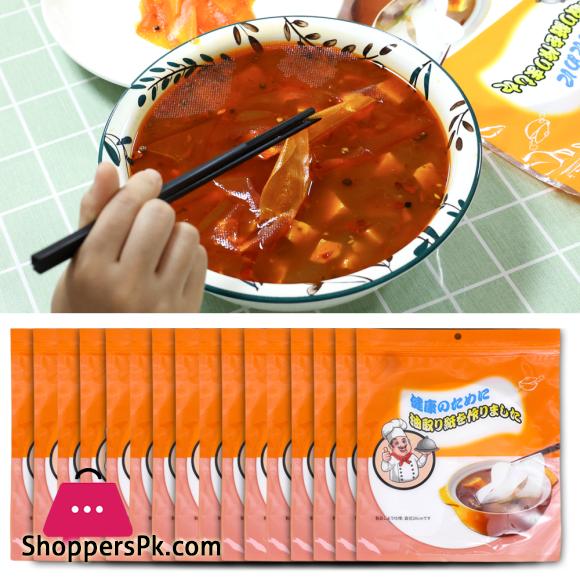 Disposable Oil Absorbing Paper Soup Food Scum Grease Blotting Health Filter Film Special Food Grade Kitchen Gadgets Accessories