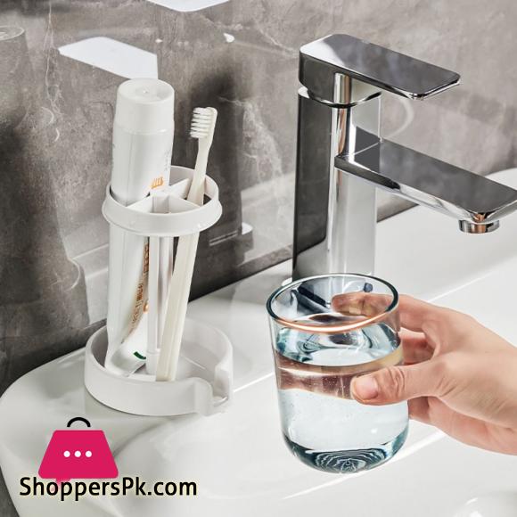 Dust-proof Wash Cup Toothpaste And Toothbrush Rack Household Mouthwash Cup Set Toothbrush Holder Bathroom Organizer