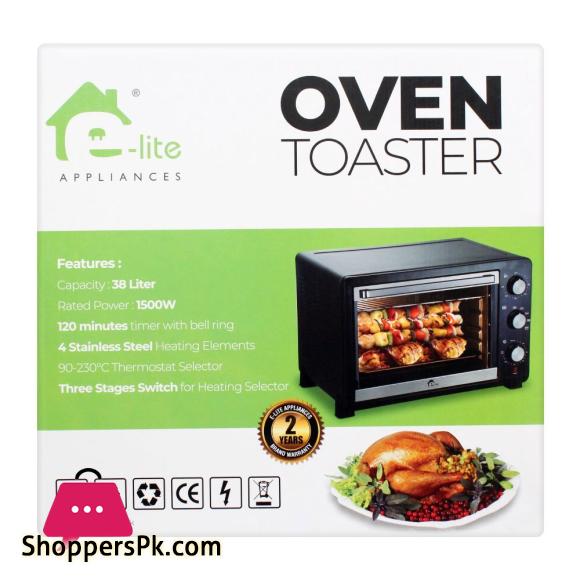 E-Lite Oven Toaster 38 Liters 1500 W ETO-354R