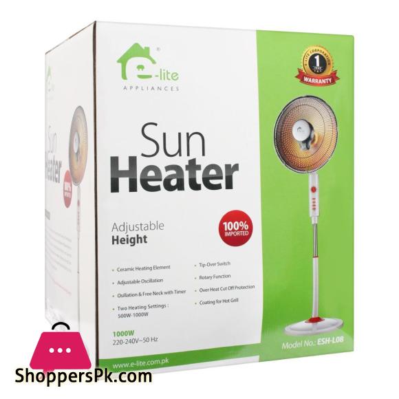 E-Lite Sun Heater Adjustable Height 1000WESH-L08