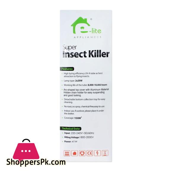 E-Lite Super Insect Killer, 2000V 2 Side Open EIK-40
