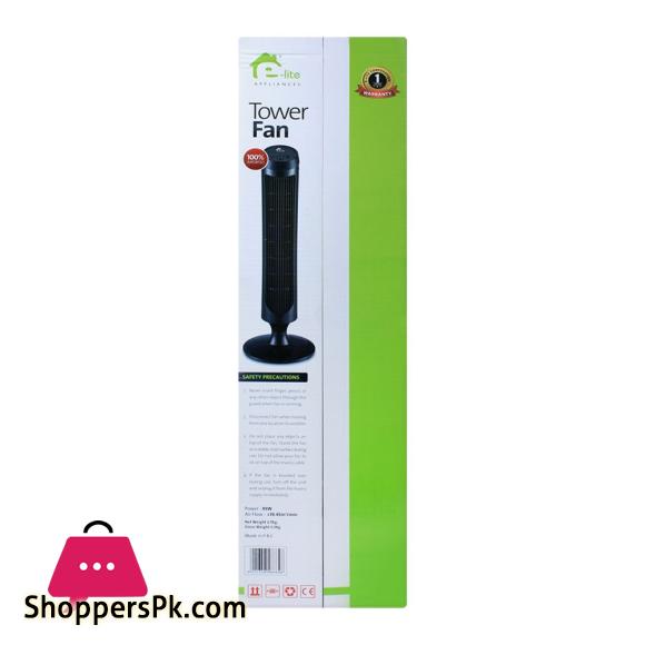 E-Lite Tower Fan 33 Inches 45W ETF-001
