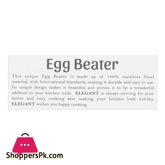 Elegant Stainless Steel Manual Egg Beater ET85012