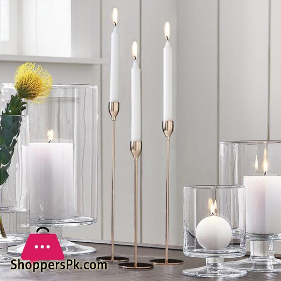 European Style Metal Candle Holders Set of 3