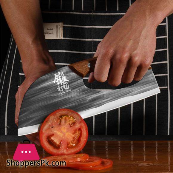 Heavy Chef Kitchen Stainless Steel Knife Labor-Saving Cutting Meat Sharp Knife 24Cm
