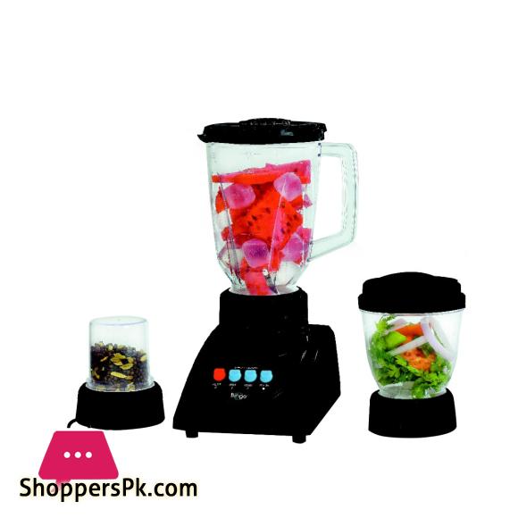 Juicer Blender with Grinder BINGO DELUXE 3 IN 1 BX-495 EX 2 Speed Control Electric Blender with Grinder