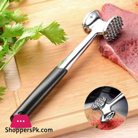 Meat Tenderizer Hammer Dual-Sided Mirror Polished Comfortable Grip Pounder Heavy Duty Pounder Tool for Steak Fish