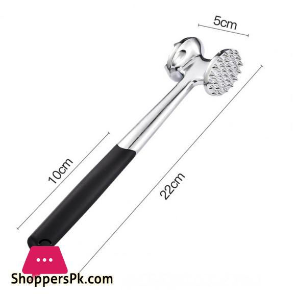 Meat Tenderizer Hammer Dual-Sided Mirror Polished Comfortable Grip Pounder Heavy Duty Pounder Tool for Steak Fish