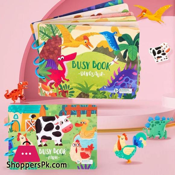 Montessori Busy Book for Kids Sticker Quiet Book Farm