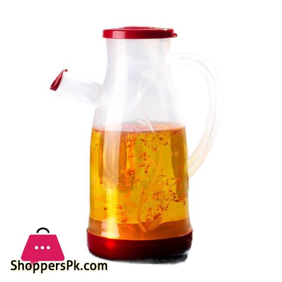 Plastic Oil Jug 1000 ML Liquid Container for Oil with Measuring Scale