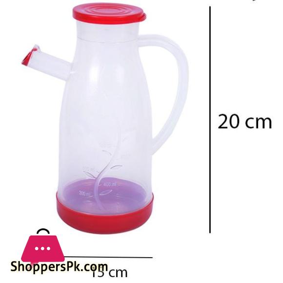 Plastic Oil Jug 1000 ML Liquid Container for Oil with Measuring Scale