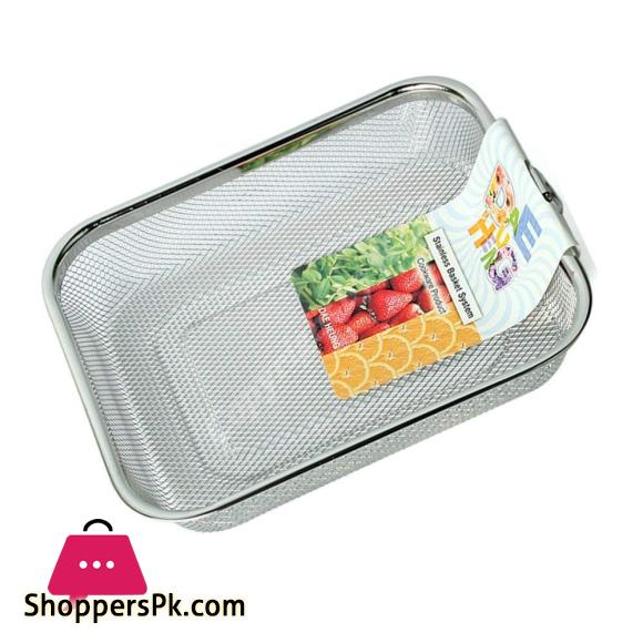 Rectangular Colander Square Colander Coarse Wire Mesh Colander Strainer Sink Drain Wash Basket