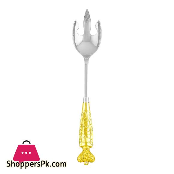 Salad Serving Bowl Set with Salad Server Spoons, SBC001GSW