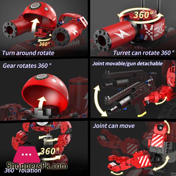 Technical Intelligent Robot APP Remote Control Building Blocks Bricks Programming USB Gift Sets Toys Construction Kids
