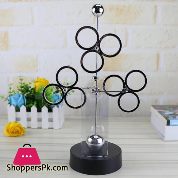 Three-Circle Perpetual Motion Apparatus Newton Pendulum Creative Newtons Cradle Miniature Model Ornaments Home Decor