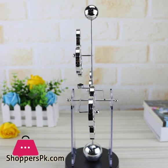 Three-Circle Perpetual Motion Apparatus Newton Pendulum Creative Newtons Cradle Miniature Model Ornaments Home Decor