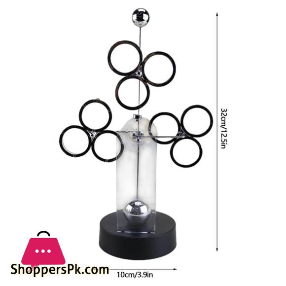 Three-Circle Perpetual Motion Apparatus Newton Pendulum Creative Newtons Cradle Miniature Model Ornaments Home Decor