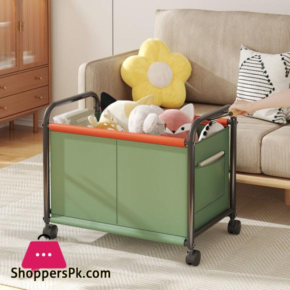 Trolley Storage Box High Capacity Home Living Room Toys Books Storage Rack Organizer