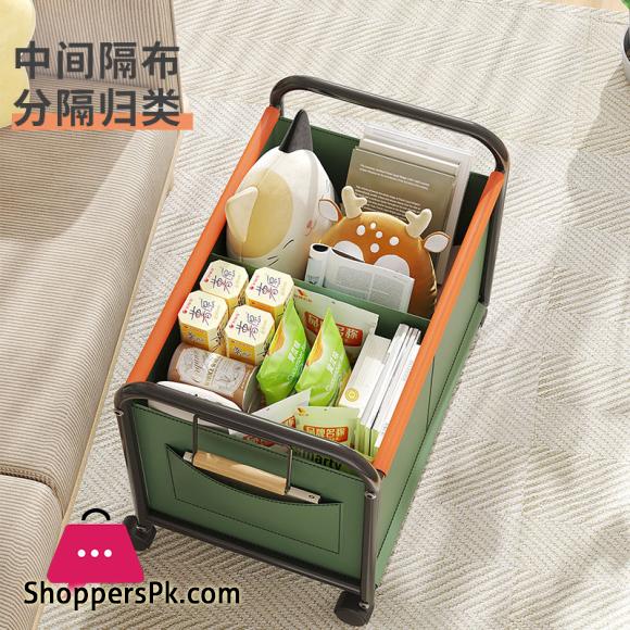 Trolley Storage Box High Capacity Home Living Room Toys Books Storage Rack Organizer