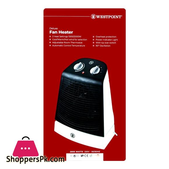WestPoint Deluxe Fan Heater, 1000W WF-5147