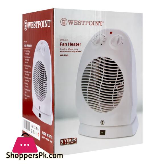 WestPoint Deluxe Fan Heater, 2000W WF-5145