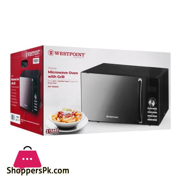WestPoint Deluxe Microwave Oven With Grill, 30 Liters, WF-832DG
