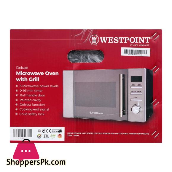 WestPoint Deluxe Microwave Oven With Grill, WF-830DG