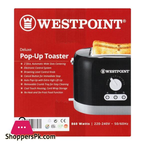 WestPoint Deluxe Pop-Up Toaster, WF-2538
