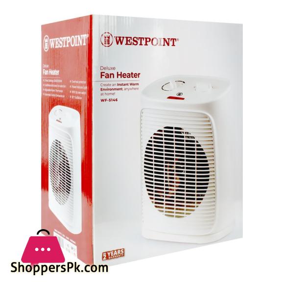 WestPoint Deluxe Fan Heater, 2000W, WF-5146