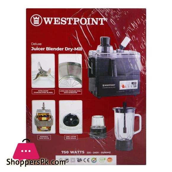 Westpoint Deluxe Juicer Blender Dry Mill 750W WF-8823